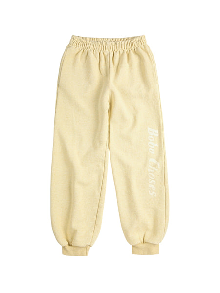 Pantalone giallo in felpa con logo per neonati e bambini Bobo Choses B126AC085 UNI 