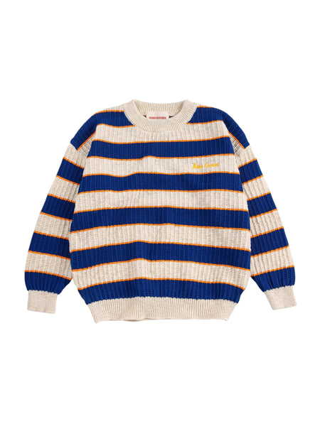 Maglia a righe multicolor con logo per neonato e bambino Bobo Choses B126AC112 UNI 