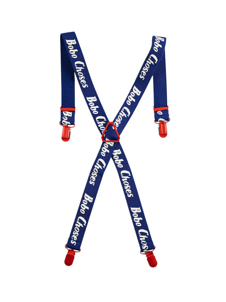Bretelle blu con logo per bambino Bobo Choses B126AI038 UNI 
