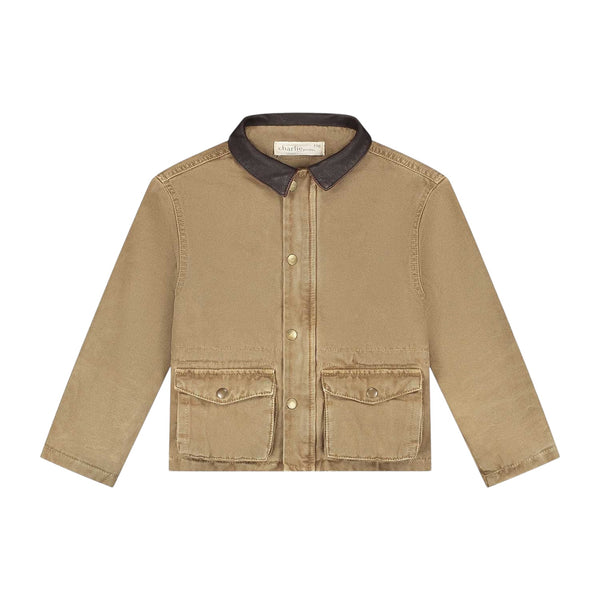 Giubbino in denim sabbia per bambini Charlie petite PHILL JACKET 255 