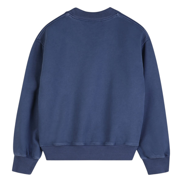 Felpa blu con logo per bambina Chloé C20843 80S 