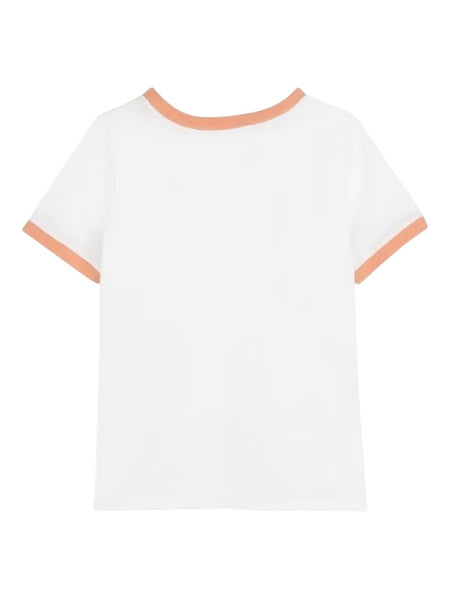 T-shirt bianca con logo per bambina Chloé C20860 117 
