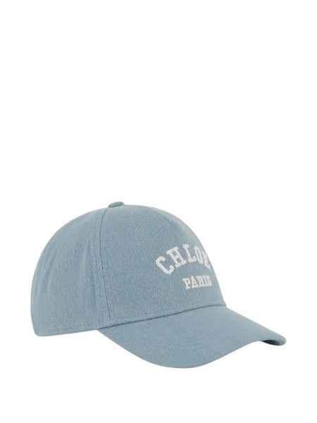 Cappello in denim con logo per bambina Chloé C20869 Z10 