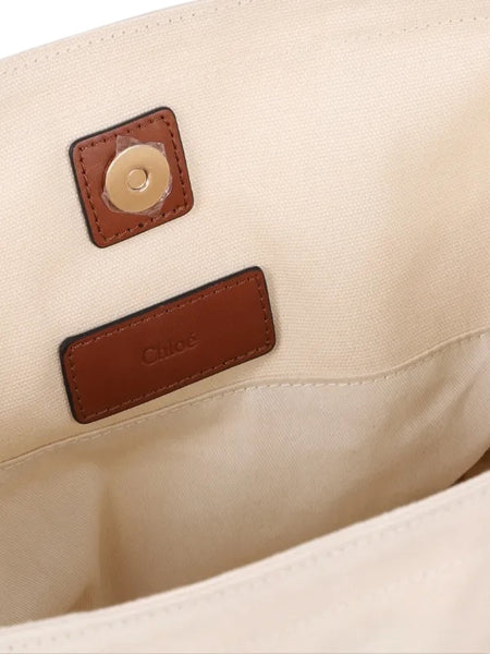 Borsa beige con logo per bambina Chloé C20872 148 