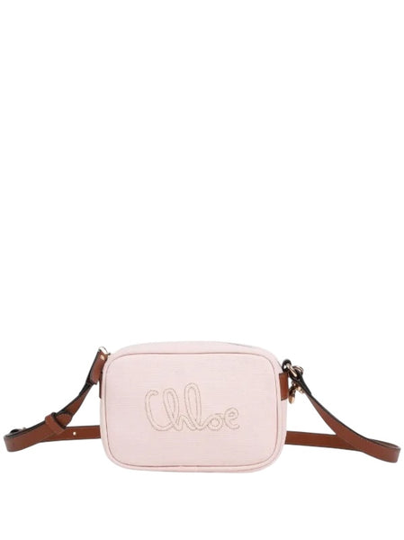 Borsa rosa con logo per bambina Chloé C20876 46J 