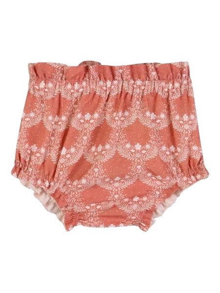 Set rosa top + short con stampa all over per neonata Chloé C20921 45U 