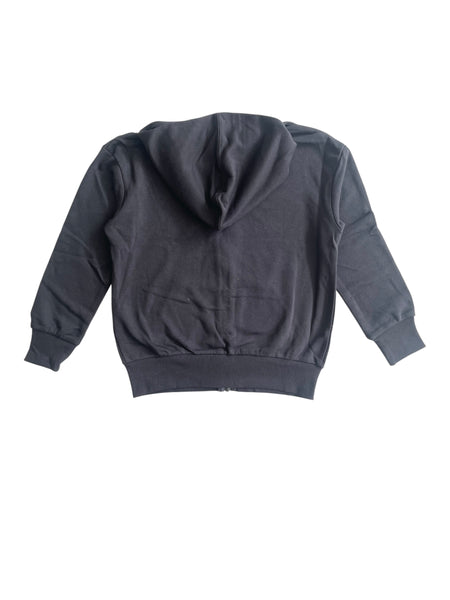 Felpa nera aperta con cappuccio per bambino Converse 9CF391 023 