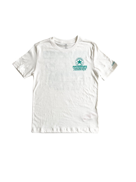 T-shirt panna con logo per bambino Converse 9CH945 W2Y 