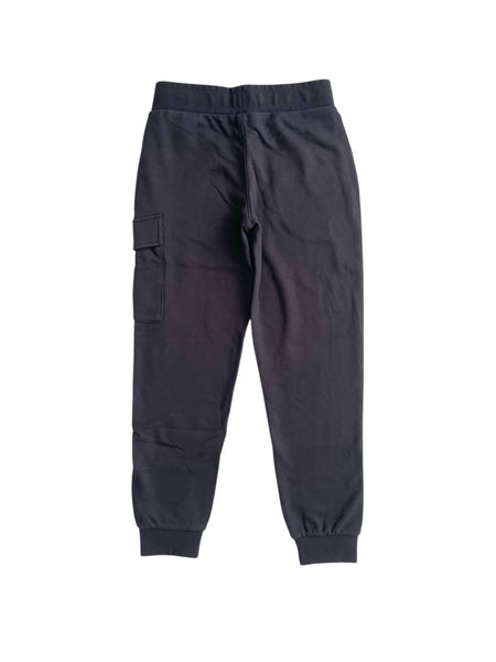 Pantalone cargo in felpa nero con logo per bambino C.P. Company CPP002-LCA69 60100 