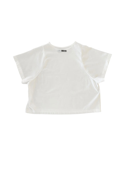 T-shirt bianca per neonati e bambini Cucù Lab LUIGI BIANCO 