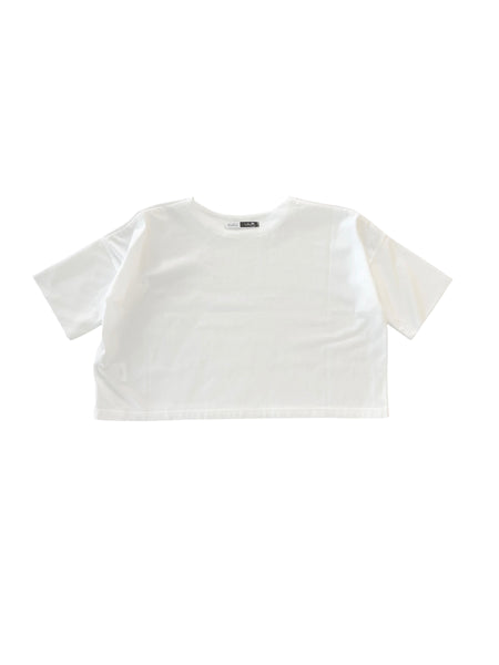 T-shirt bianca per neonati e bambini Cucù Lab MALIBU SUMMER BIANCO 