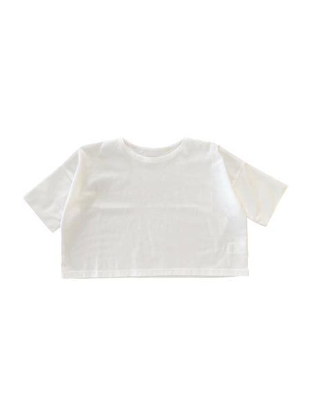 T-shirt bianca per neonati e bambini Cucù Lab MALIBU SUMMER BIANCO 