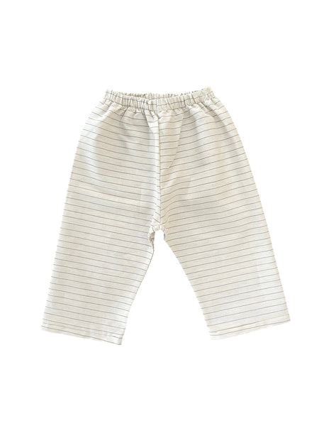 Pantalone beige a righe per neonati e bambini Cucù Lab MAMUELE NATURALE 