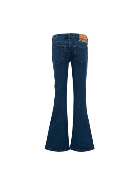 Jeans a zampa in denim blu per bambina Diesel J02340 K01 