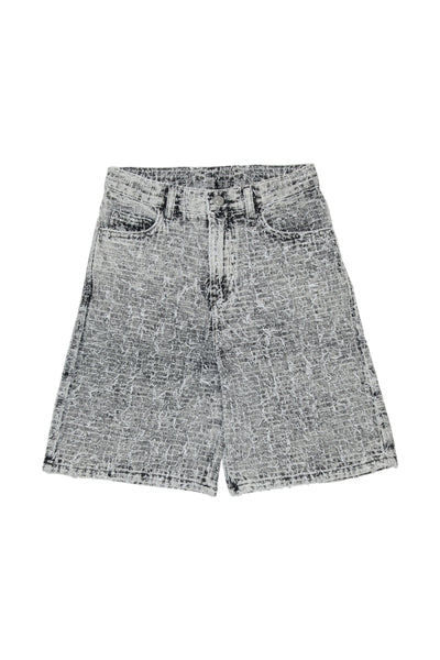 Bermuda in denim effetto sfrangiato per bambino Diesel J02345 K02 