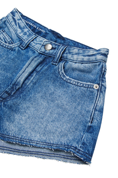 Shorts in denim blu per bambina Diesel J02558 K01 