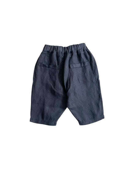 Pantalone in lino blu per neonato Fiorile 1510 024 