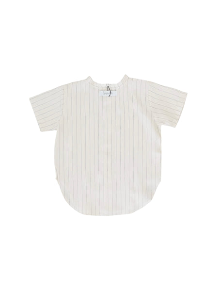 Camicia panna gessata per neonato e bambino Gayalab 587C LYOCELL 