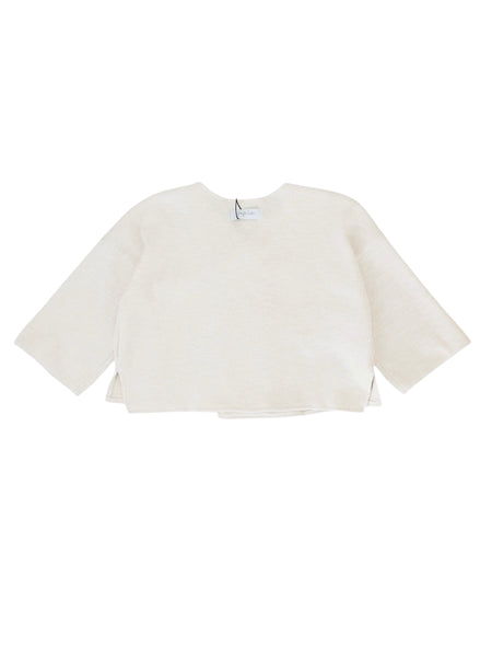 Giacca in maglia ecrù per bambini Gayalab 592B ECRU 