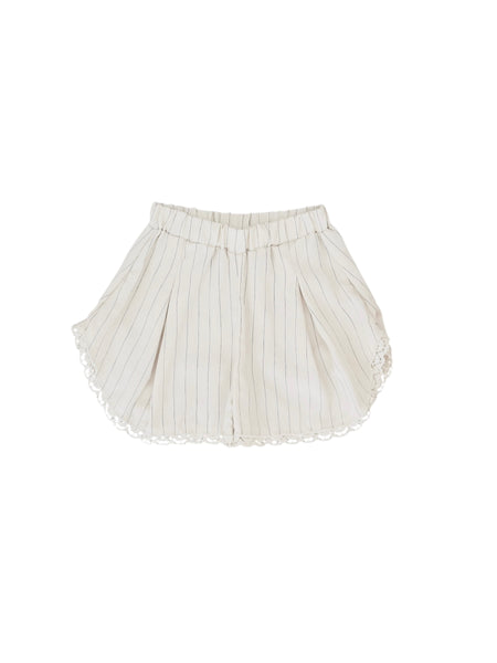 Shorts panna gessato per bambina Gayalab 599B GESSATO 