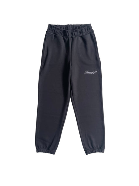 Pantalone nero in felpa con logo per bambina Hinnominate 3645P00343 BLACK 