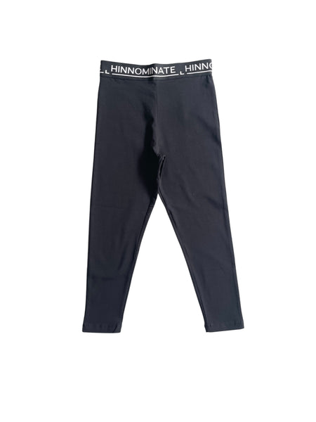 Leggings nero con logo per bambina Hinnominate 3645P00357 BLACK 