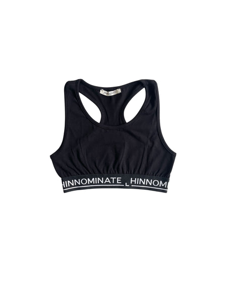 Top nero con logo per bambina Hinnominate 3646TOP00356 BLACK 