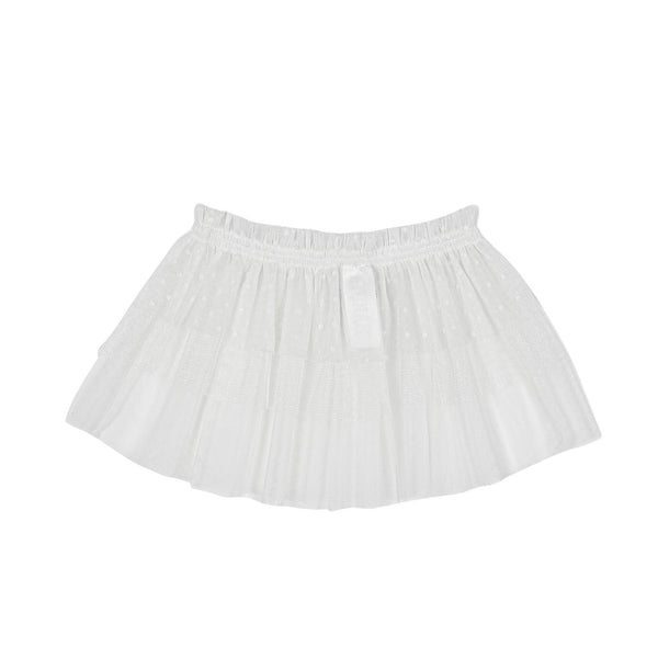 Gonna in tulle bianca per neonata e bambina Jelly Mallow JM2611107 TIERED 