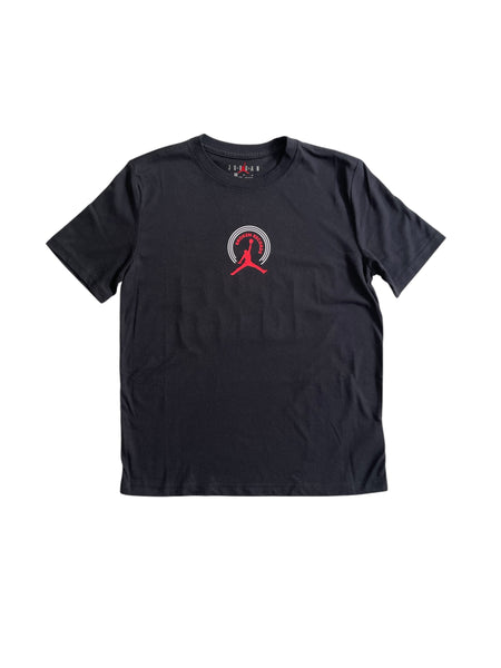 T-shirt nera con logo per bambino Jordan 95F628 023 