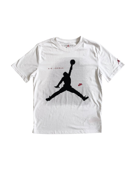 T-shirt bianca con logo per bambino Jordan 95F634 001 