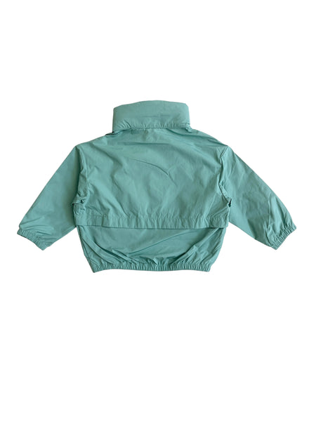 Giubbino verde salvia per neonata e bambina K-WAY K51416W WIC 