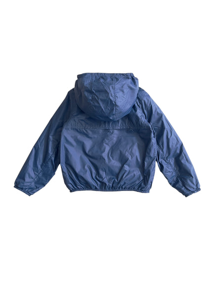 Giubbino reversibile grigio chiaro e blu per neonato e bambino K-WAY K61314W C71 