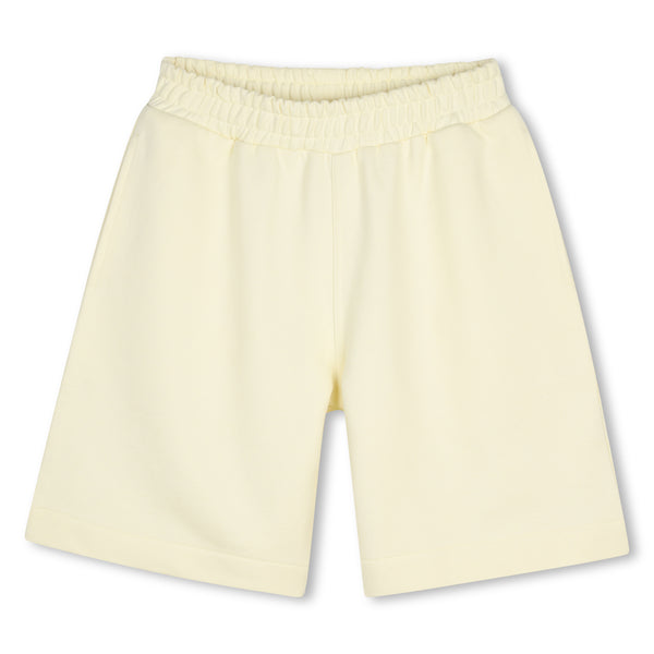Shortsin felpa giallo con logo per bambino Kenzo K61649 504 