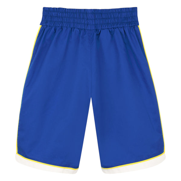 Bermuda blu con bande a contrasto per bambino Kenzo K61656 871 