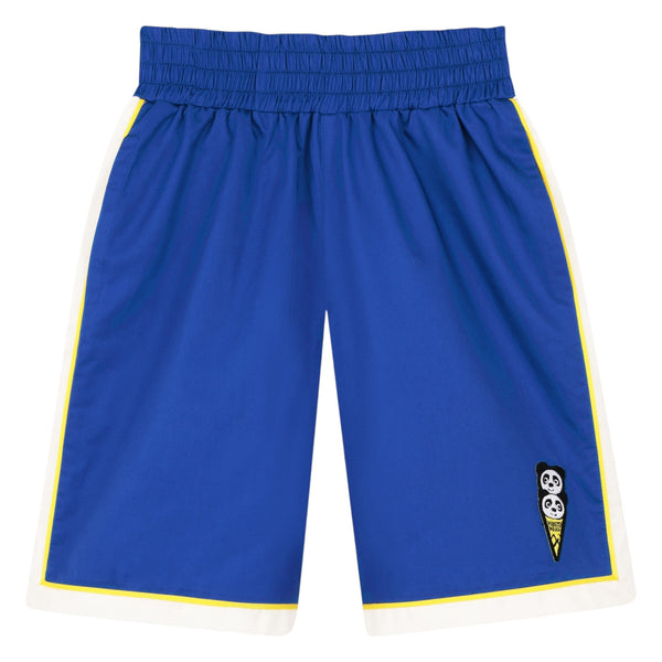 Bermuda blu con bande a contrasto per bambino Kenzo K61656 871 
