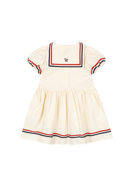 Abito marinara panna per neonata e bambina Konges slojd KS104629 EGGNOG 