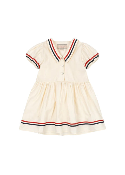Abito marinara panna per neonata e bambina Konges slojd KS104629 EGGNOG 