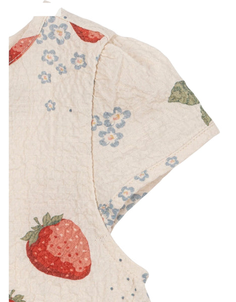 Blusa beige con stampa all over per neonata e bambina Konges slojd KS104651 MARMELADE 