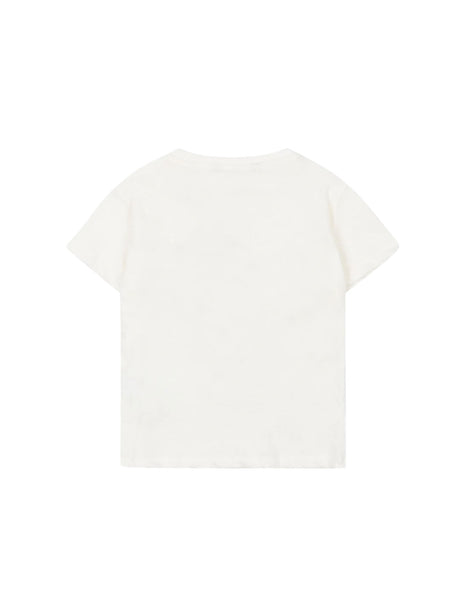 T-shirt bianca con stampa per neonata e bambina Konges slojd KS104784 OFF WHITE 