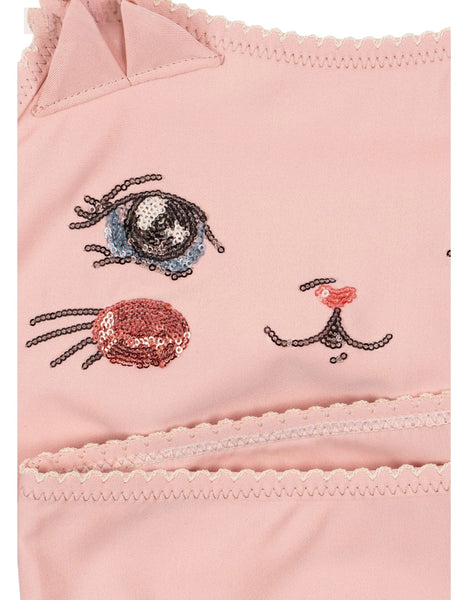 Bikini rosa con paillettes per bambina Konges slojd KS104915 POWDER PINK 