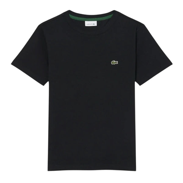 T-shirt nera con logo per bambino Lacoste 947025 K96 