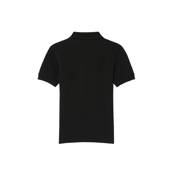 Polo nera con logo per bambino Lacoste 947354 K96 