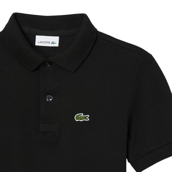 Polo nera con logo per bambino Lacoste 947354 K96 
