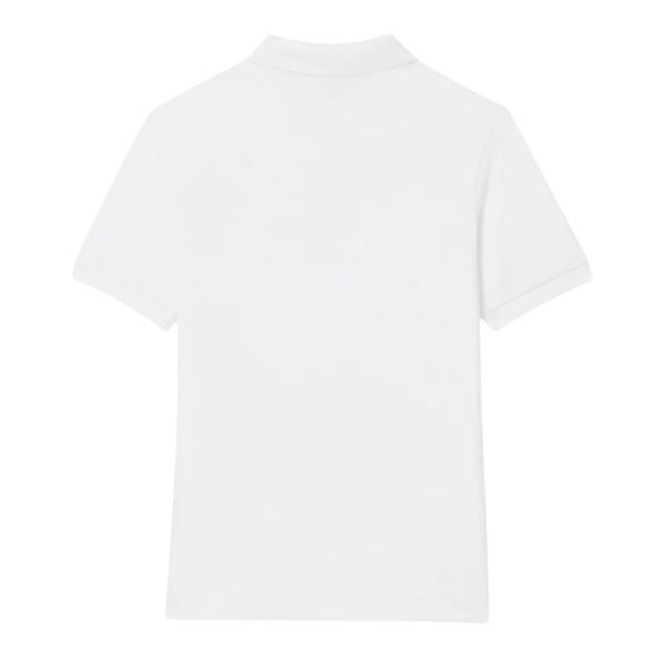 Polo bianca con logo per bambino Lacoste 947354 W8L 