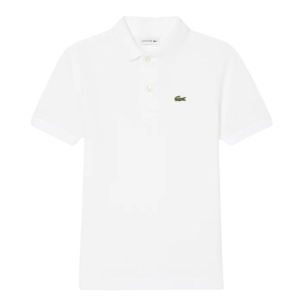 Polo bianca con logo per bambino Lacoste 947354 W8L 