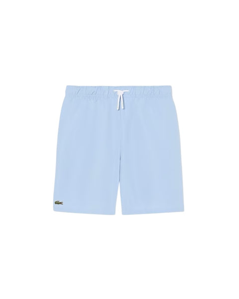 Shorts mare celeste con logo per bambino Lacoste 947462 UJD 