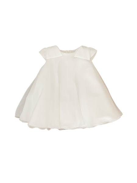 Abito latte in georgette per neonata Maperò PC05217 PANNA 