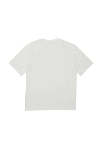 T-shirt bianca con logo per bambini Marni M002MV 0M100 