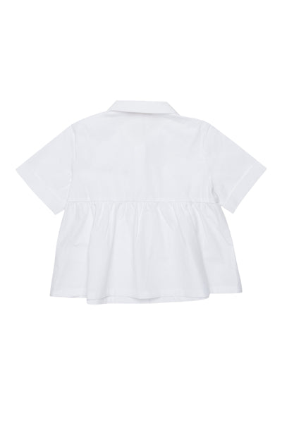 Camicia bianca con logo per bambina Marni M01741 0M100 