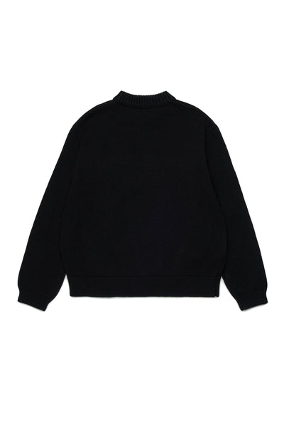 Maglia nera con logo per bambini Marni M01775 0M900 